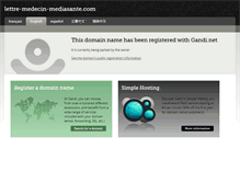Tablet Screenshot of lettre-medecin-mediasante.com